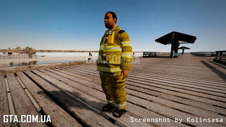 Жёлтая униформа у пожарников Жёлтая униформа у пожарников